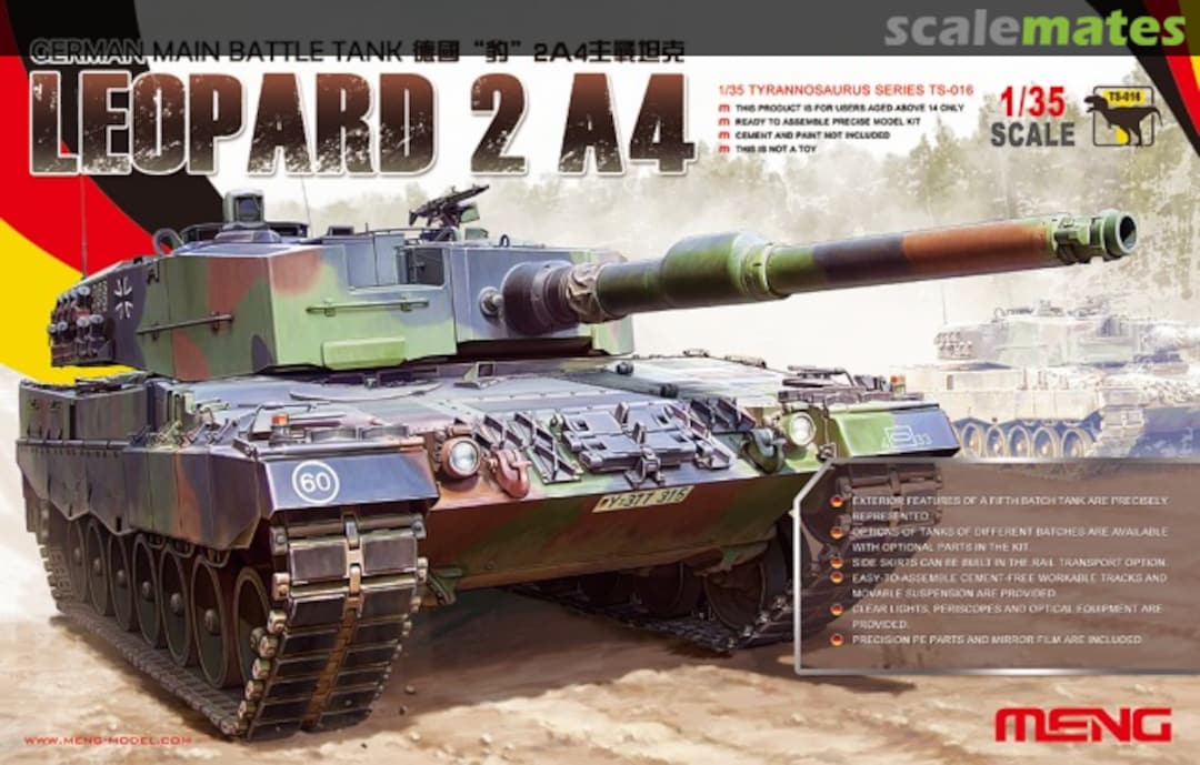 Boxart Leopard 2 A4 TS-016 Meng Model