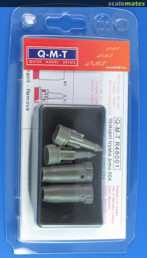 Boxart Me262 Exhaust Nozzles Jumo 004 R48001 Q-M-T