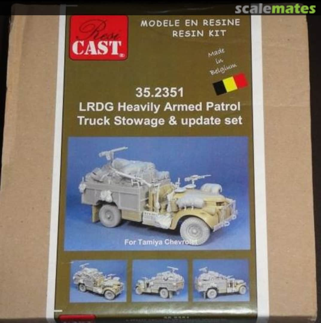 Boxart LRDG Heavily Armed Patrol Truck Stowage & Update Set 35.2351 Resicast