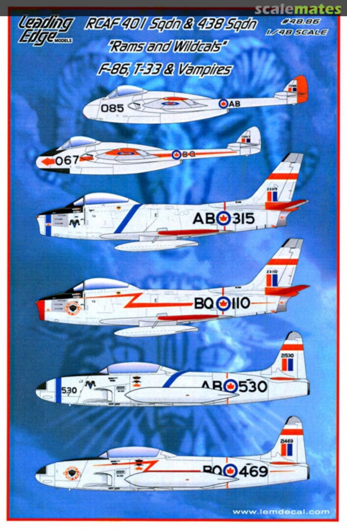 Boxart RCAF 401 Sqdn & 438 Sqdn 48.86 Leading Edge