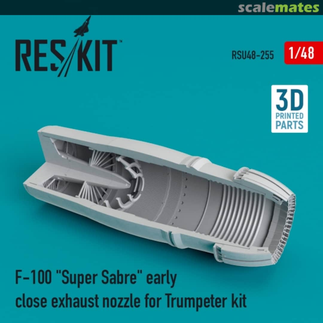 Boxart F-100 Super Sabre - Early Close Exhaust Nozzle RSU48-0255 ResKit