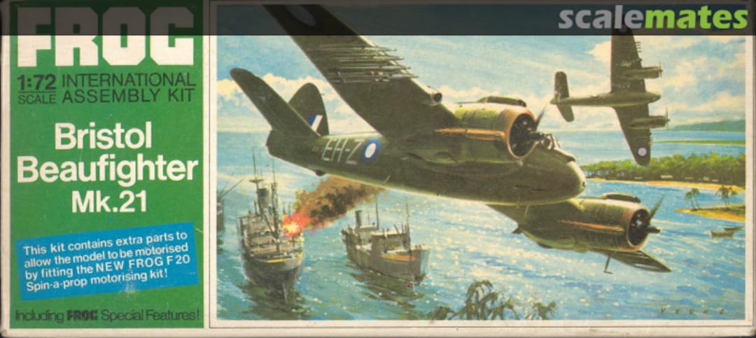 Boxart Bristol Beaufighter Mk.21 F291 FROG