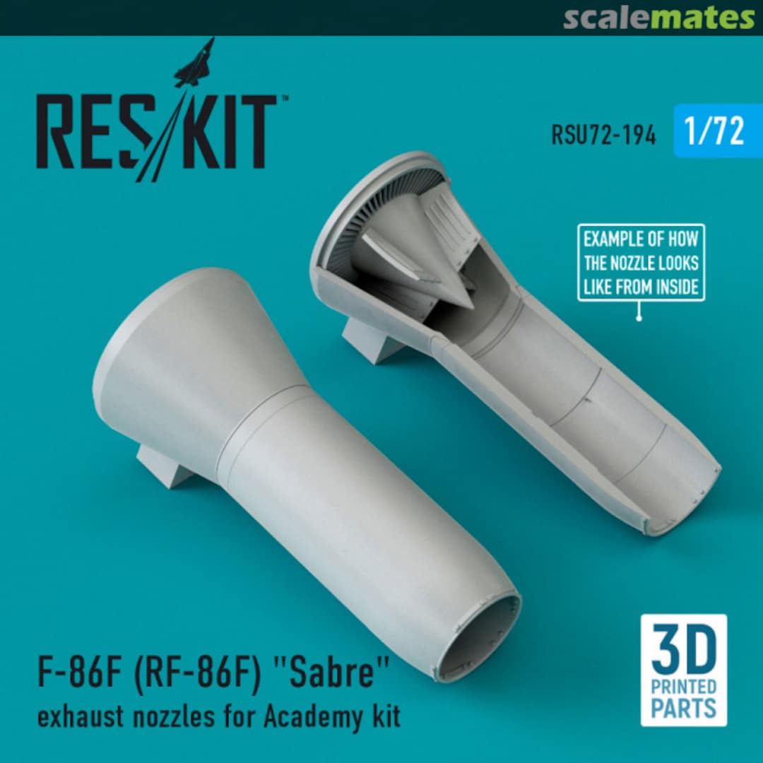 Boxart F-86F (RF-86F) "Sabre" RSU72-194 ResKit