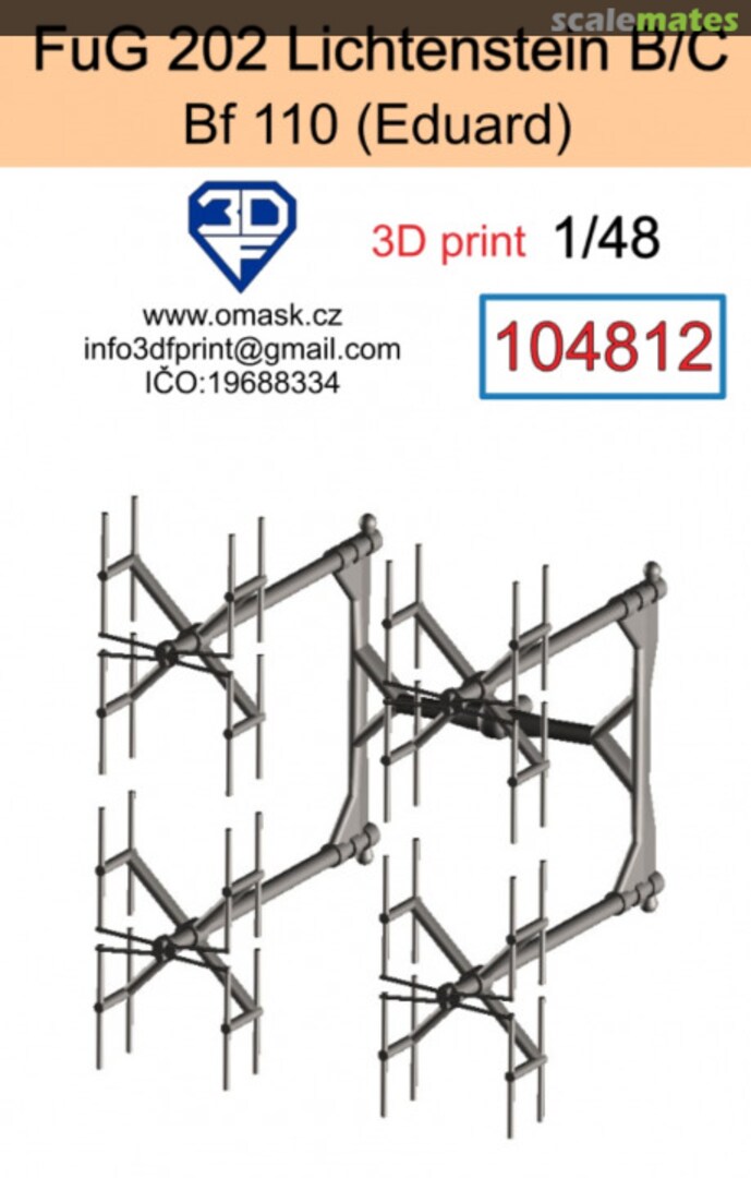 Boxart FuG 202 Lichtenstein B/C for Bf 110 104812 3DF Print