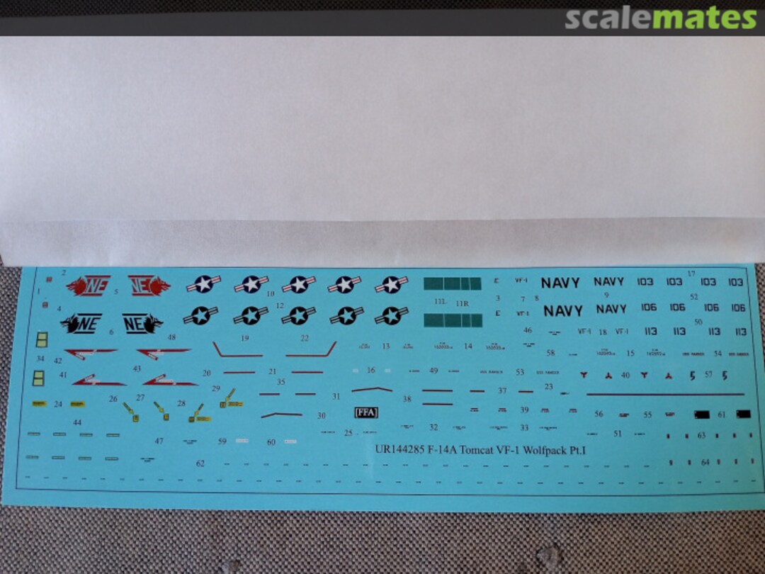 Contents F-14A Tomcat VF-1 Wolfpack Pt.I, FFA (Film Free Ability) UR144285 UpRise