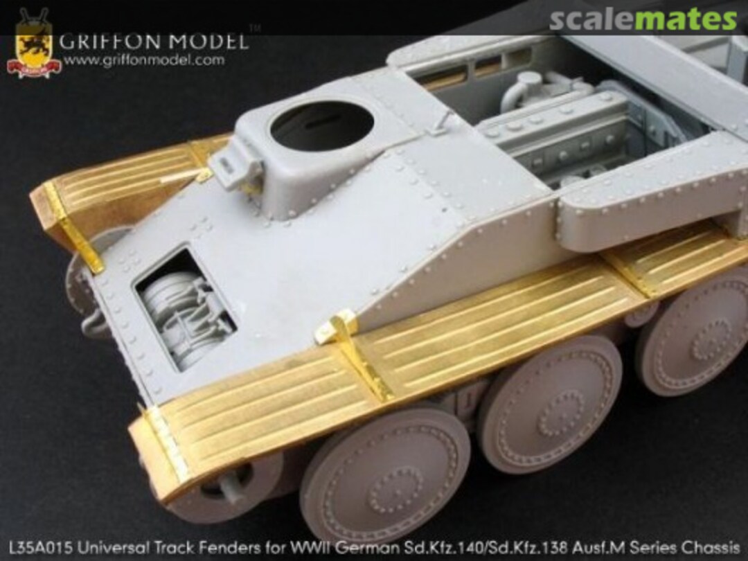 Boxart Sd.Kfz.140/Sd.Kfz.138 Ausf.M Track Fenders /1:35 L35A015 Griffon Model