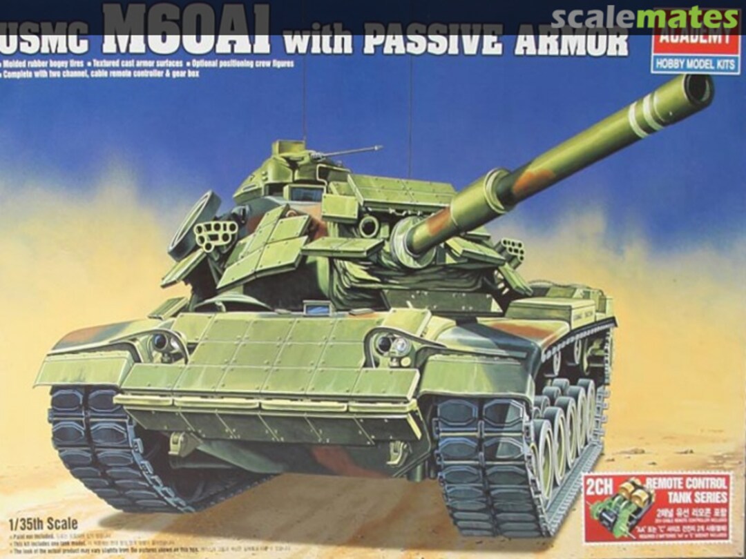 Boxart USMC M60A1 with passive Armor ~W/Motor~ TA999 Academy