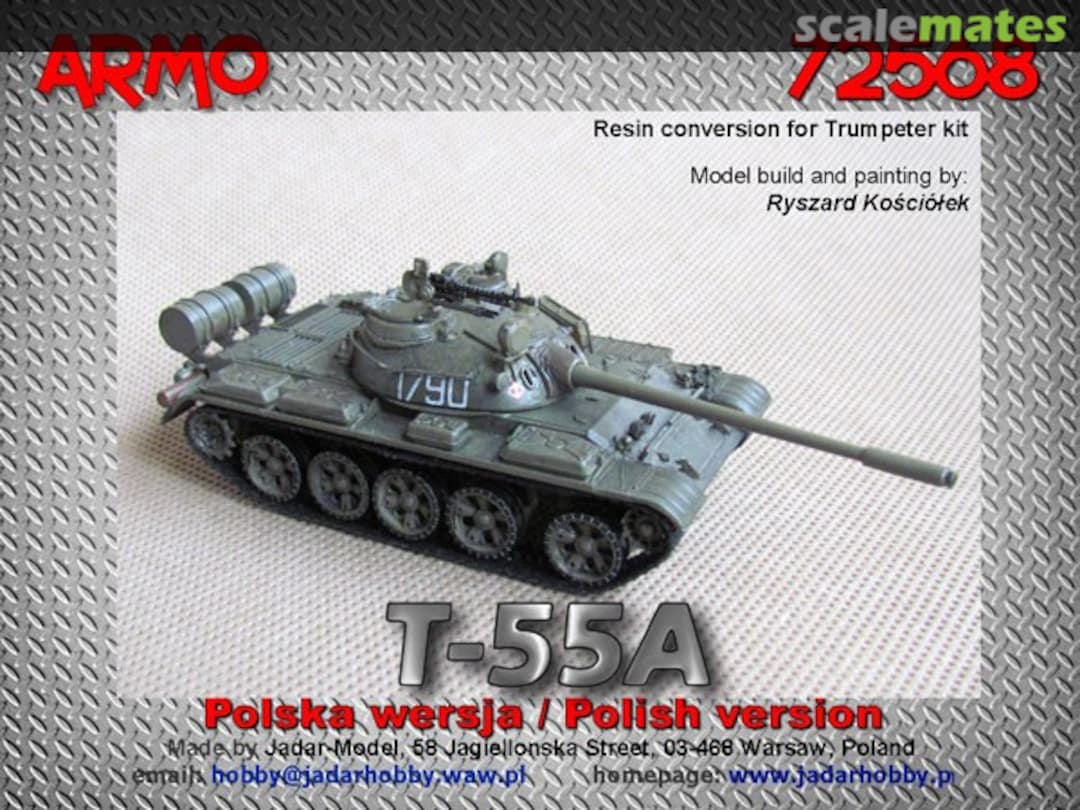 Boxart T-55A Polish version 72568 Armo