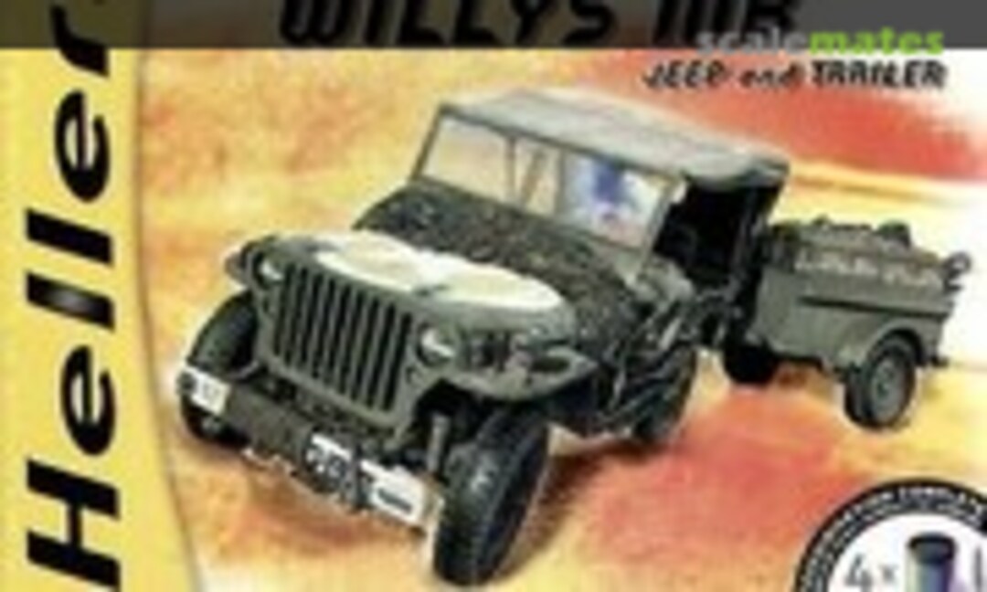 1:72 Willys MB - Jeep and Trailer (Heller 71234)