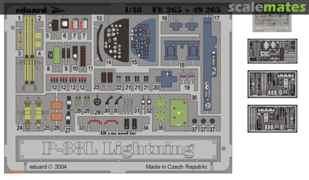 Contents P-38L Lightning 49265 Eduard