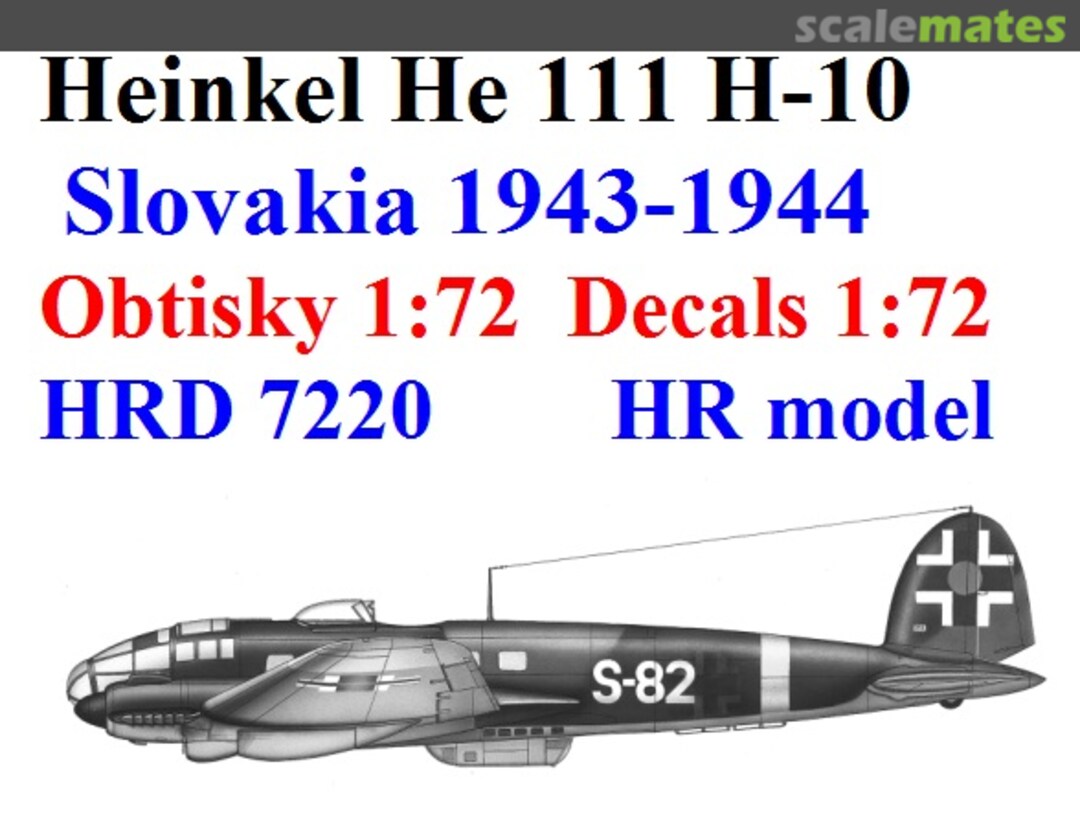 Boxart Heinkel He 111 H-10 Slovakia 1943-1944 HRD7220 HR Model