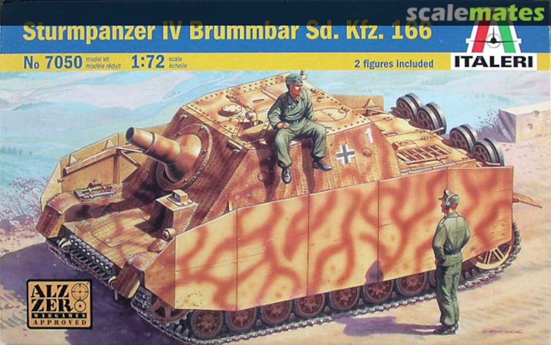 Boxart Sd.Kfz. 166 Sturmpanzer IV Brummbär 7050 Italeri