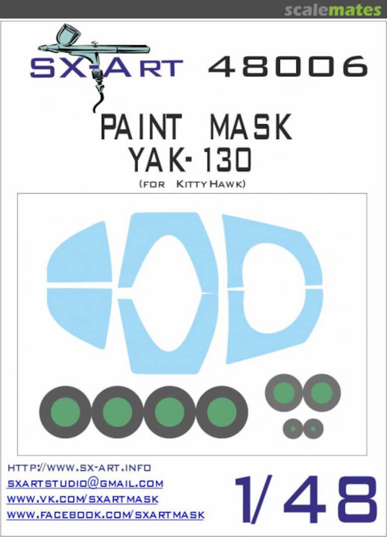 Boxart Yak-130 paint mask 48006 SX-Art