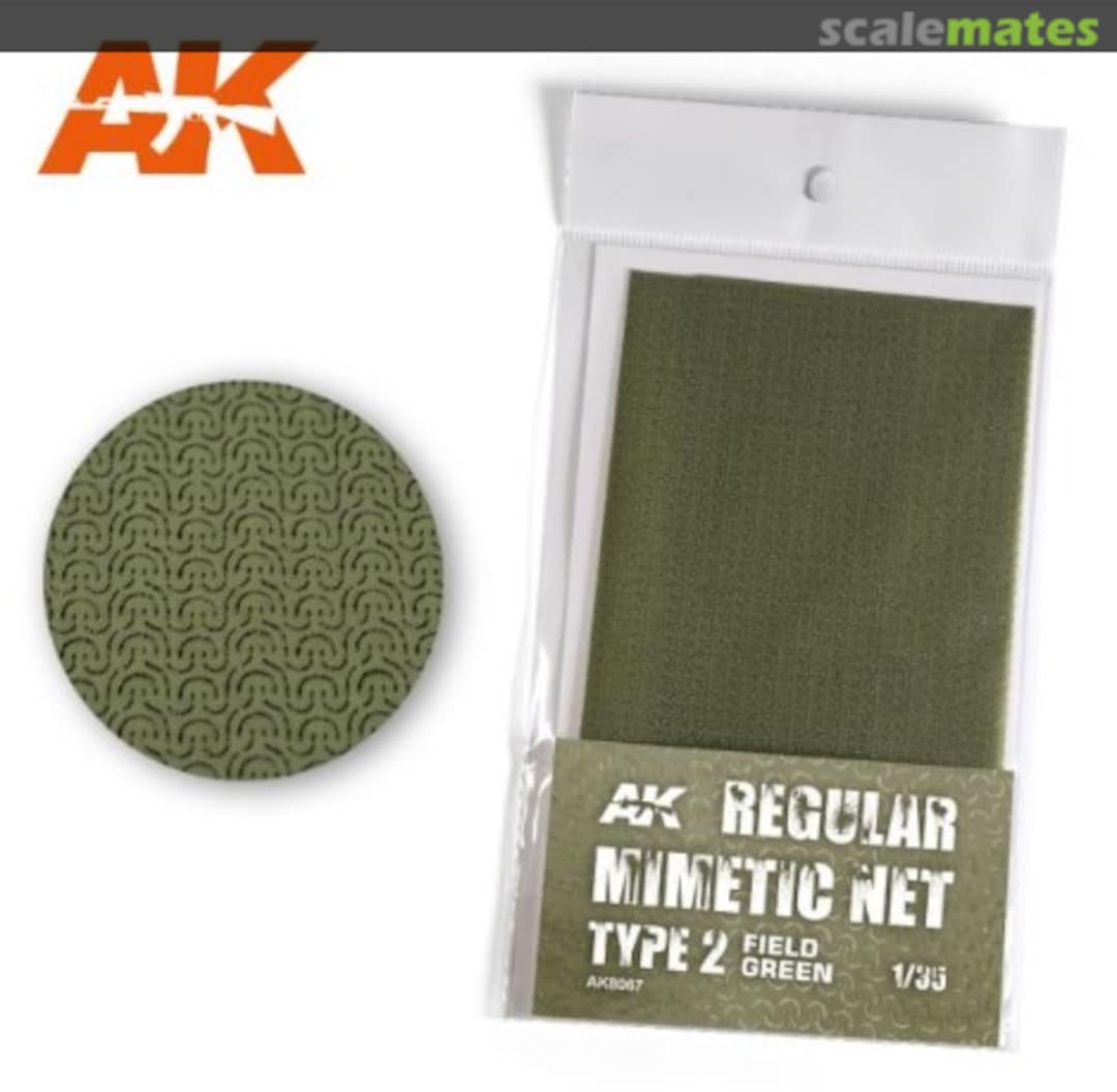 Boxart Camouflage Net Field Green TYPE 2 AK 8067 AK Interactive