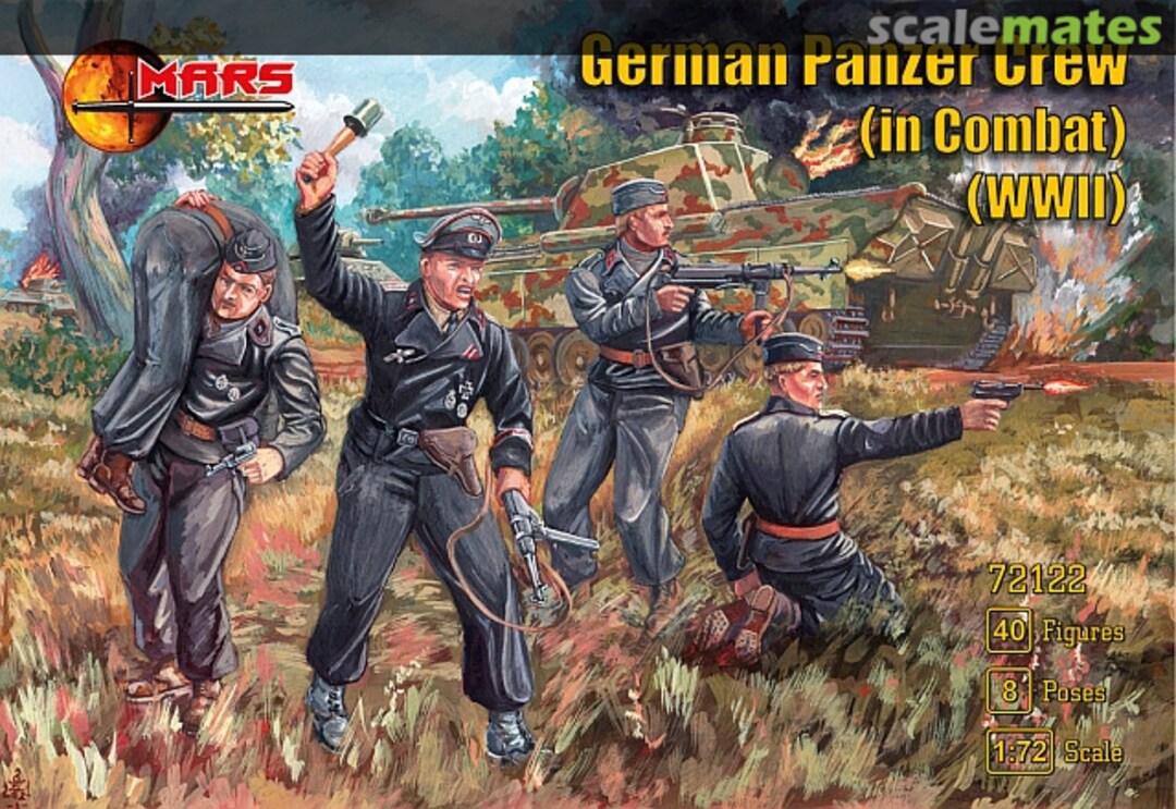 Boxart German Panzer Crew in Combat 72122 Mars Figures