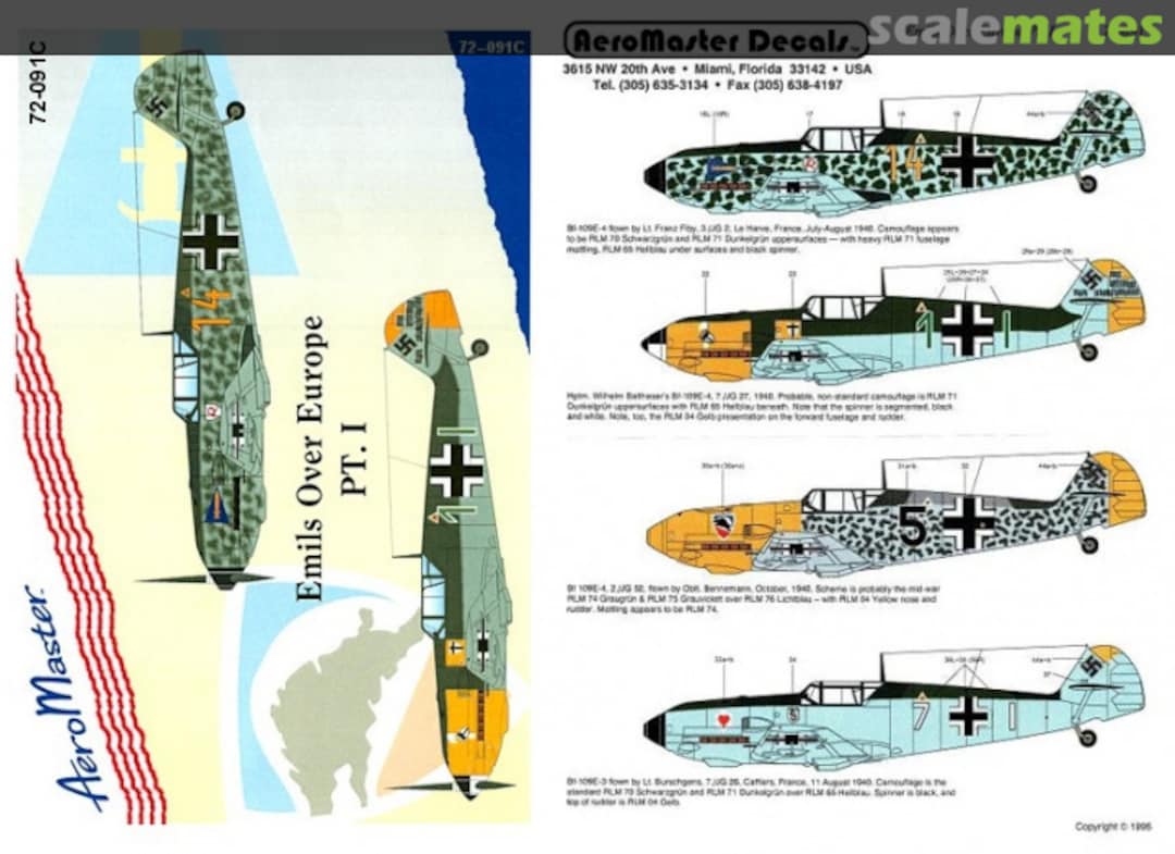 Boxart Emils over Europe Pt. I 72-091C AeroMaster