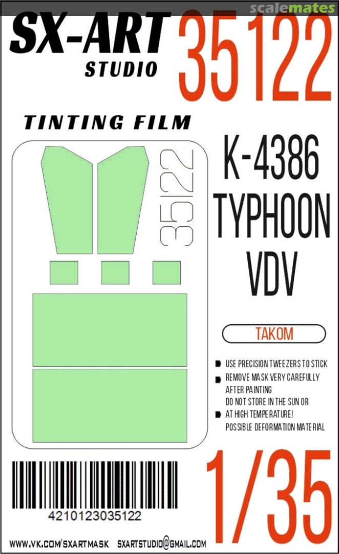 Boxart K-4386 Typhoon-VDV tinting film 35122 SX-Art