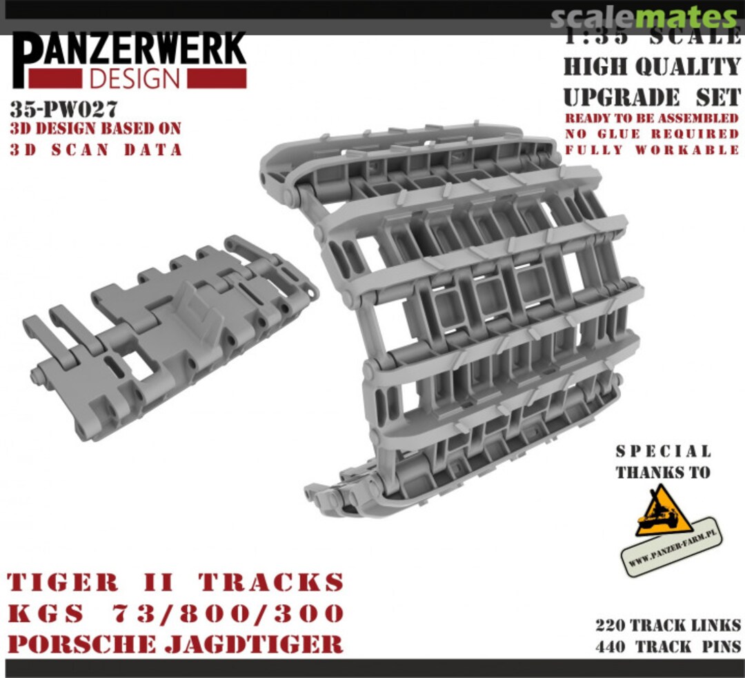 Boxart Jagdtiger Porsche Tracks 35PW-027 Panzerwerk design