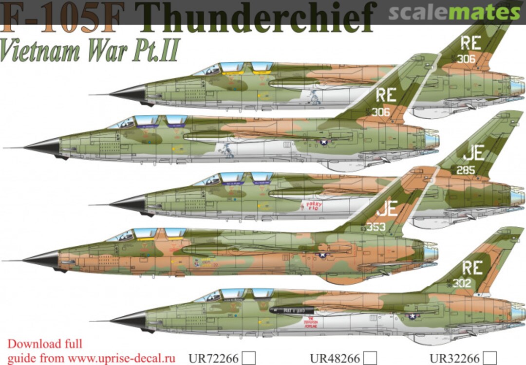 Boxart F-105F Thunderchief UR32266 UpRise Decal Serbia