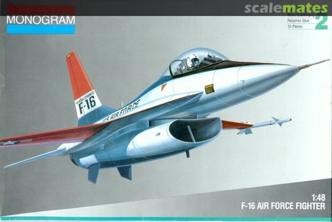 Boxart F-16 Air Force Fighter 5401 Monogram