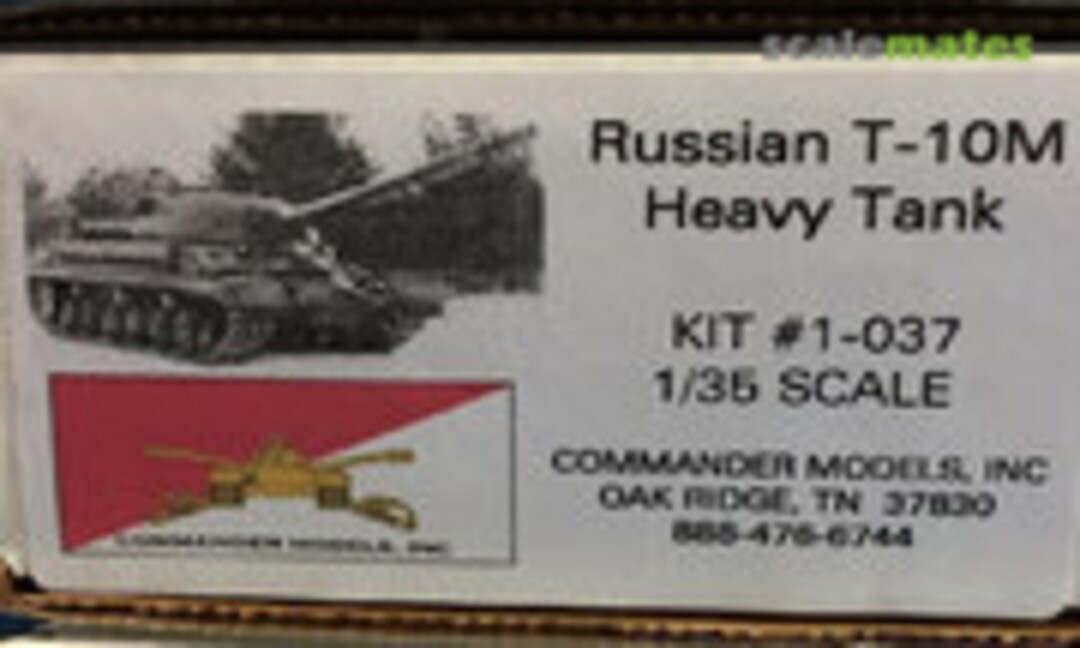 1:35 Soviet T-10 Heavy Tank (Commander Models 1-037)