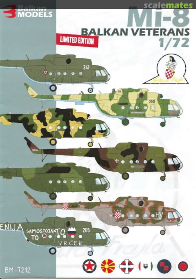 Boxart Mi-8 Balkan Veterans BM-7212 Balkan Models