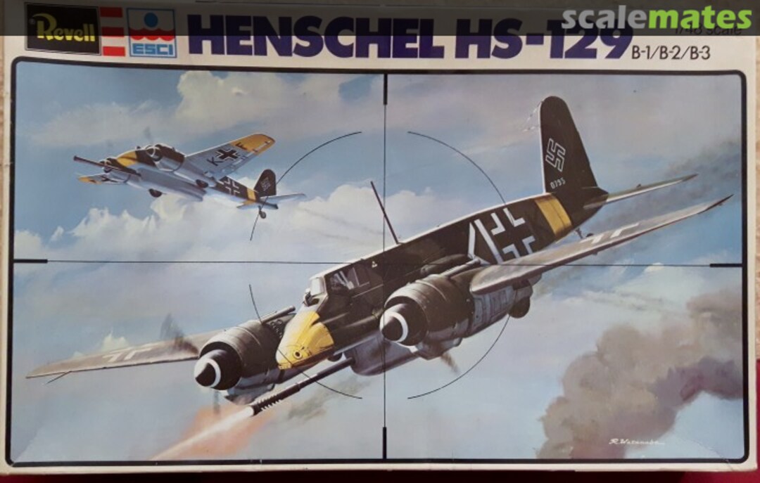 Boxart Henschel HS-129 H-2232 Revell/ESCI