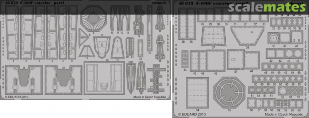 Boxart F-100F exterior 48679 Eduard