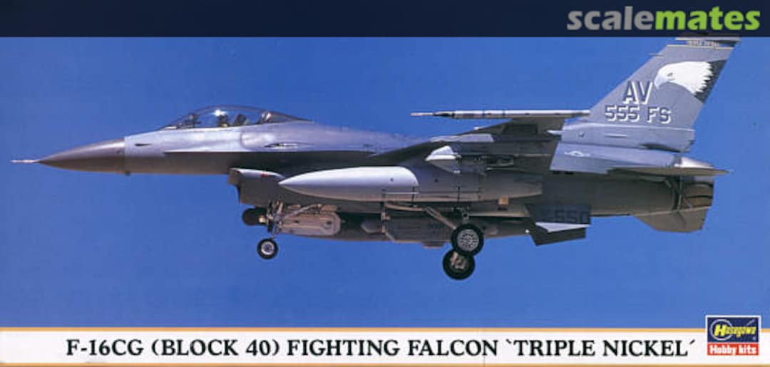 Boxart F-16CG (Block 40) Fighting Falcon `Triple Nickel´ 00169 Hasegawa