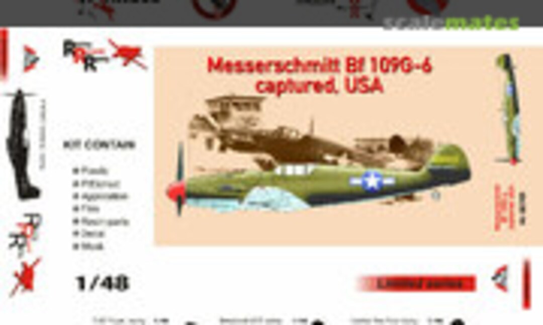 1:48 Messerschmitt Bf 109G-6 captured. USA (AMG 48709)