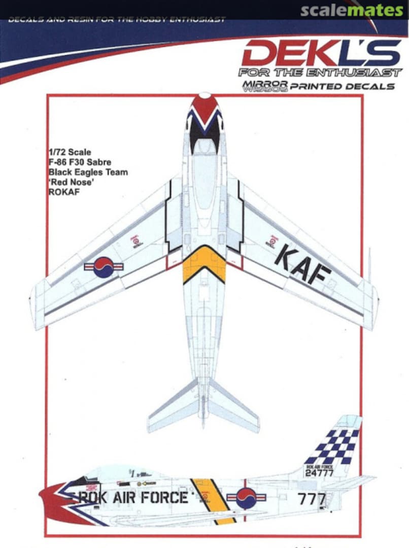 Boxart Black Eagles Aerobatic Team 'Red Nose' DA72022 DEKL's