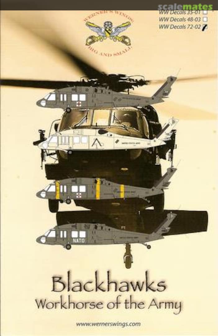 Boxart Sikorsky UH-60 Black Hawk WW Decals 72-02 Werner's Wings