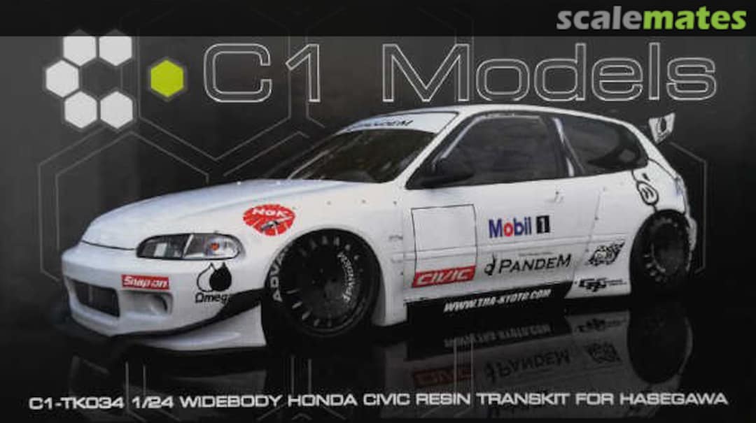 Boxart Pandem Widebody for Honda Civic C1-TK034 C1 Models