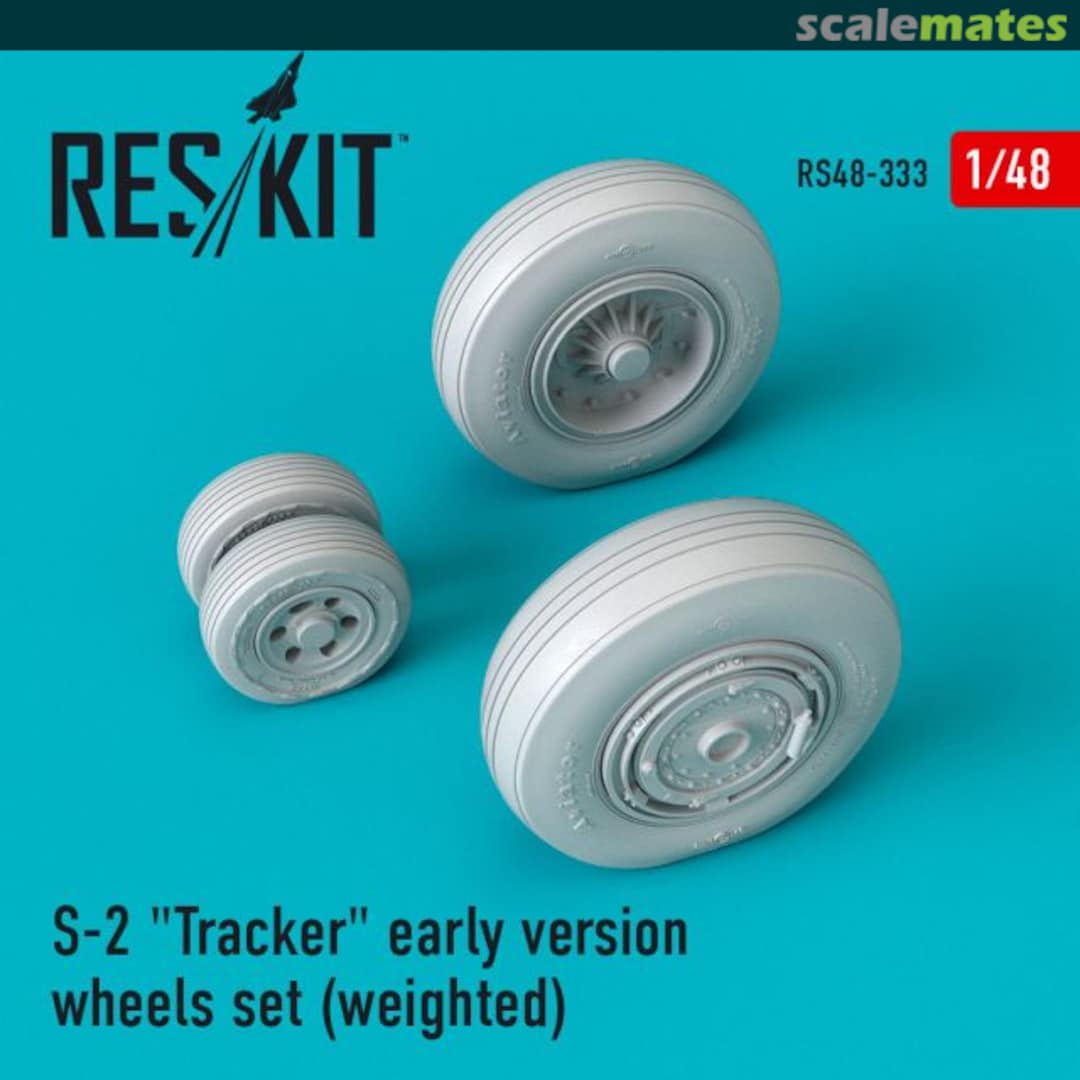 Boxart S-2 Tracker early version wheels set (weighted) RS48-0333 ResKit