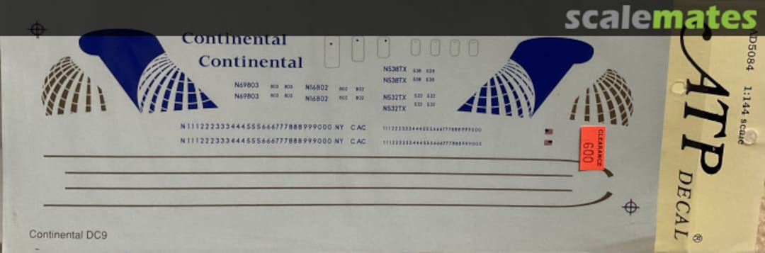 Boxart Continental DC-9 AD5084 ATP Airliners America