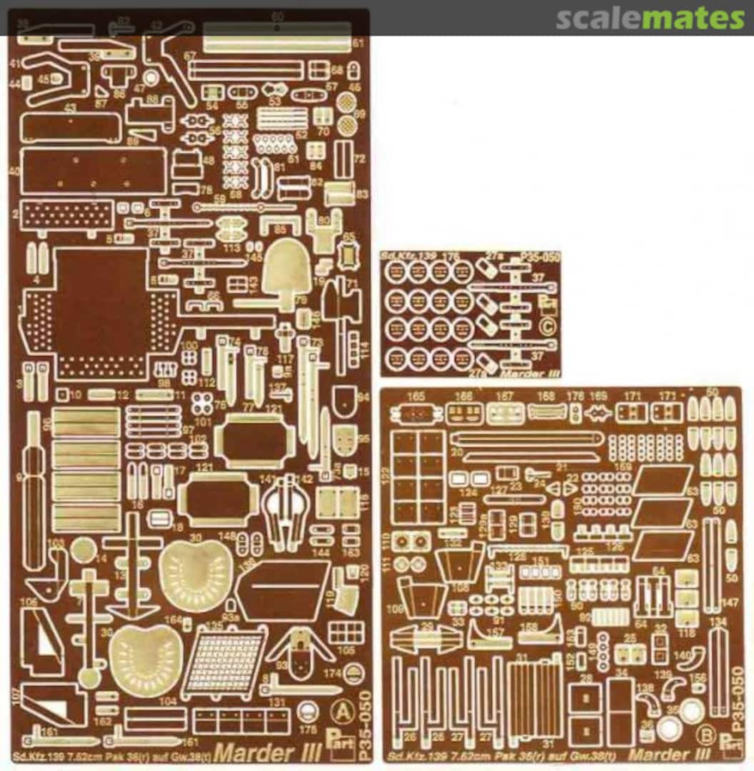 Boxart Sd.Kfz. 139 Marder III P35-050 Part