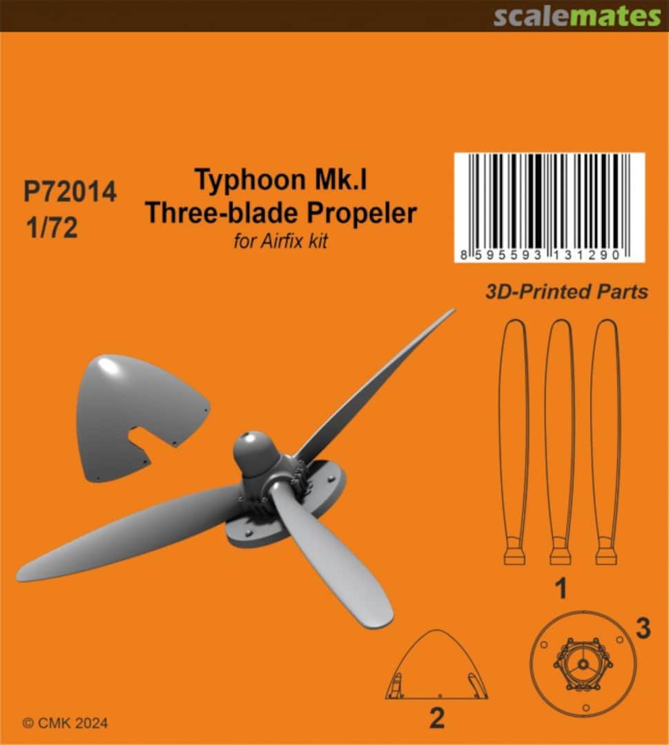 Boxart Typhoon Mk.I Three-blade Propeler P72014 Special Hobby