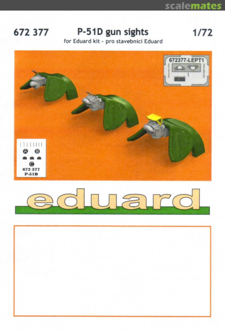 Boxart P-51D Gun Sights 672377 Eduard