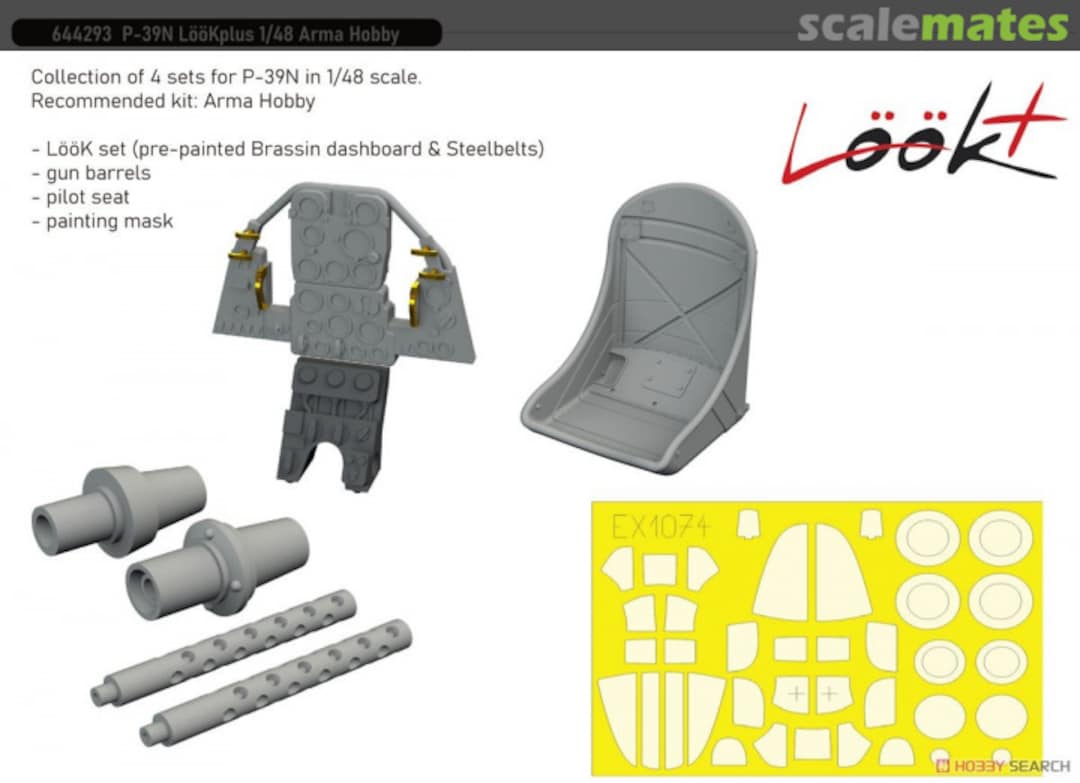 Boxart P-39N LööKplus detail set 644293 Eduard