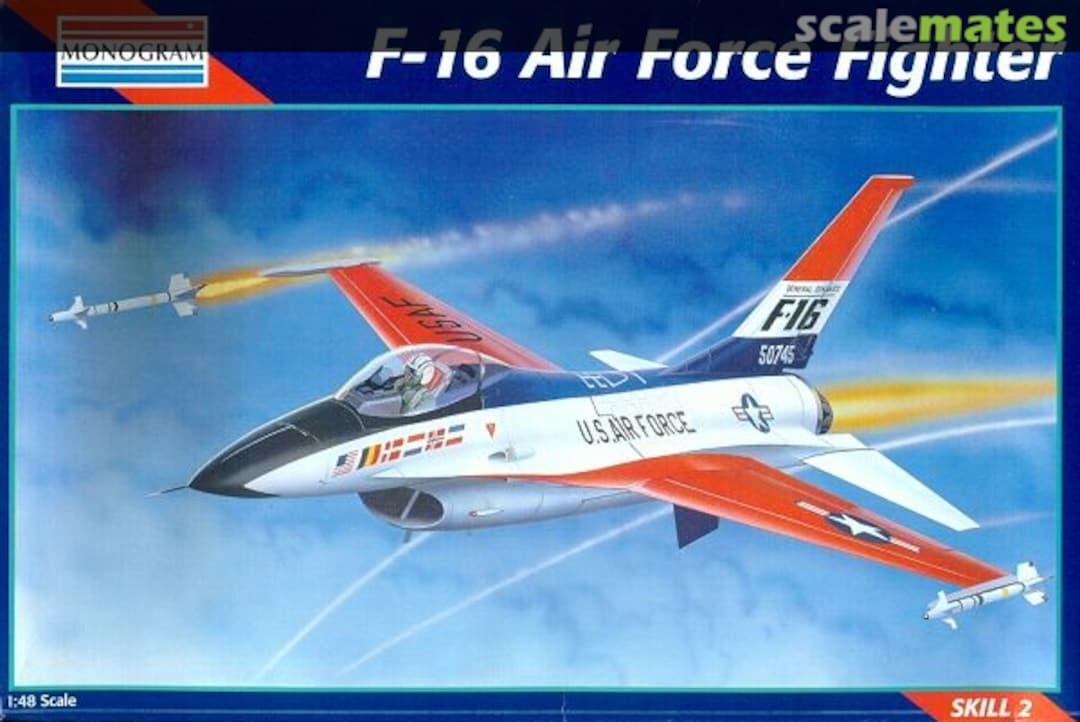 Boxart F-16 Air Force Fighter 5401 Monogram