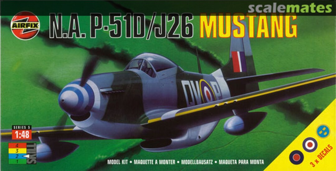 Boxart N.A. P-51D/J26 Mustang 05104 Airfix