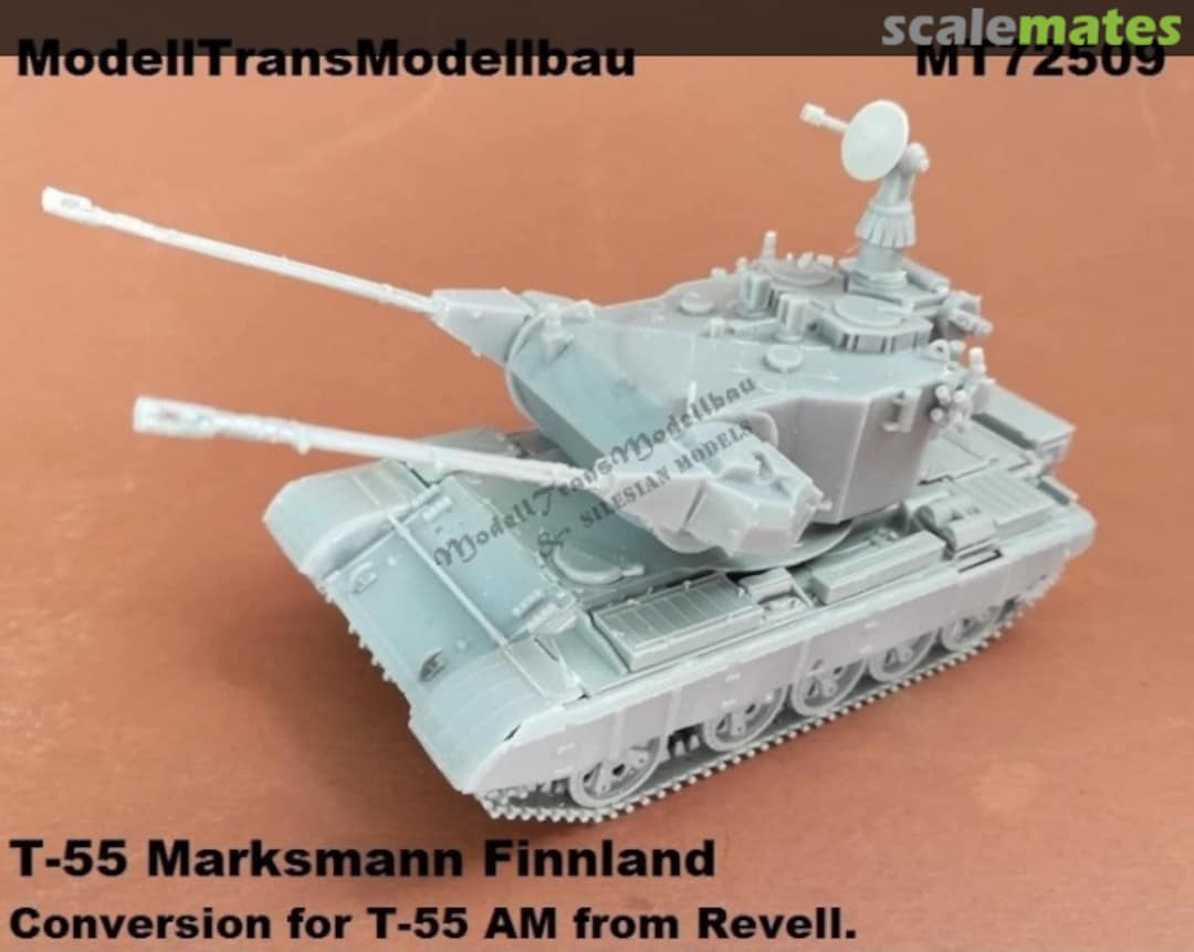 Boxart T-55 Marksman Finland MT72509 Modell Trans Modellbau