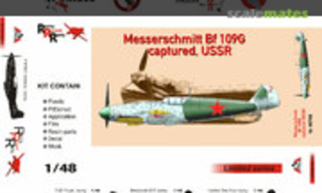 1:48 Messerschmitt Bf 109G captured. USSR (AMG 48708)