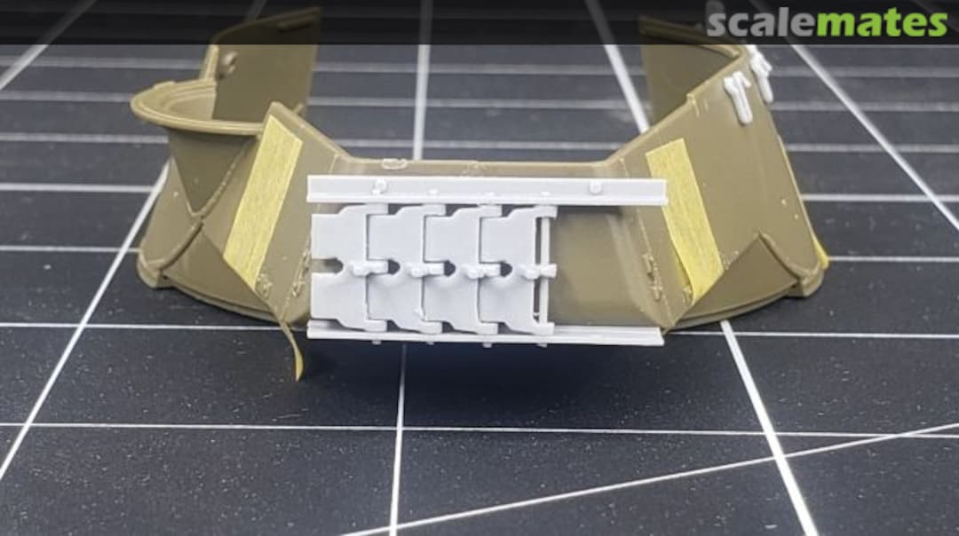 Boxart M-18 Spare Track And Mounting Brackets 1400 Tiger Model Designs