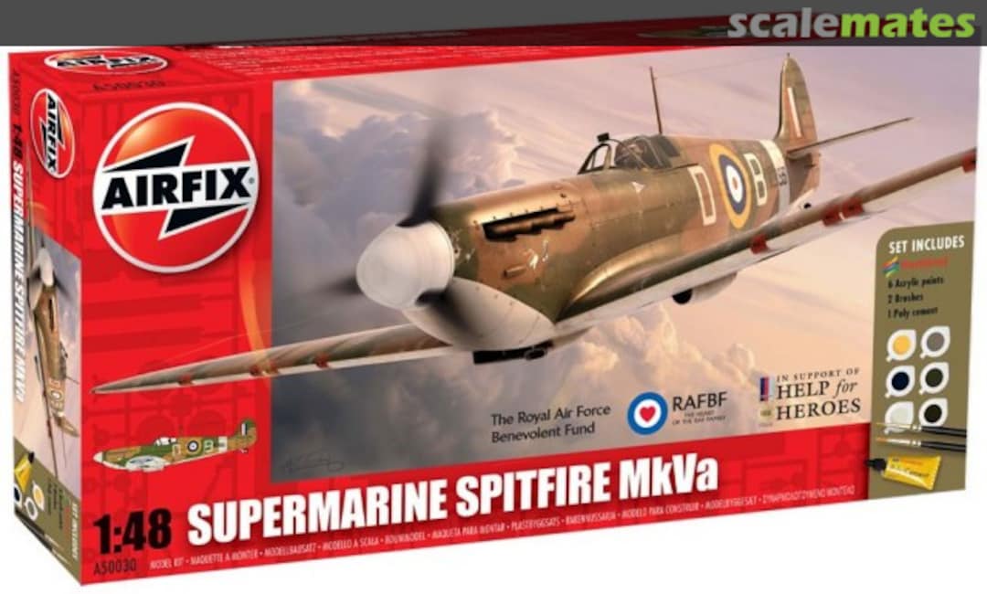 Boxart Supermarine Spitfire MkVa A50030 Airfix