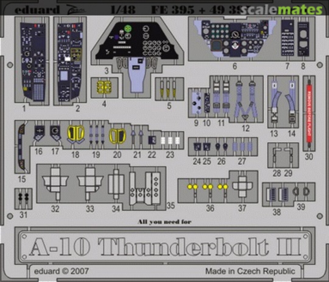 Boxart A-10A Thunderbolt II Interior FE395 Eduard