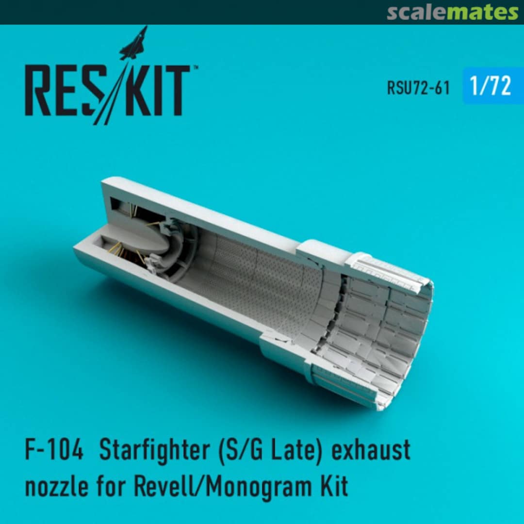 Boxart F-104 Starfighter (S/G Late) exhaust nozzle RSU72-0061 ResKit