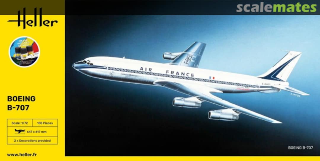 Boxart Boeing B-707 56452 Heller