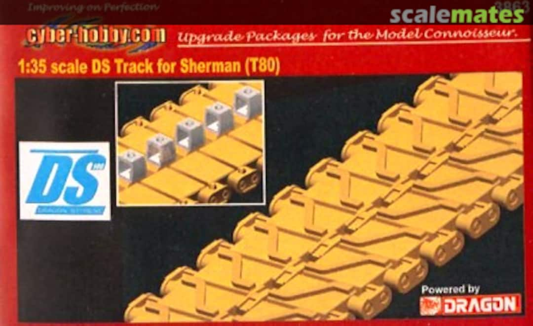 Boxart DS Track for Sherman (T80) 3863 Cyber Hobby