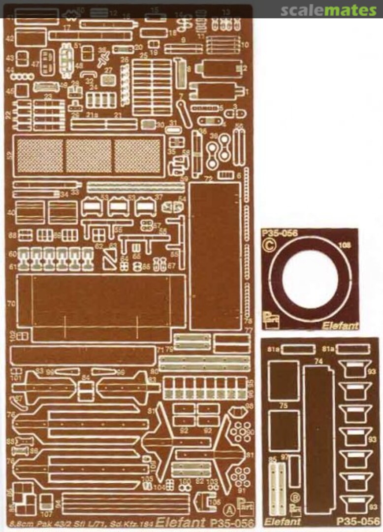 Boxart Sd.Kfz.184 Elefant P35-056 Part